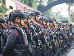 Polda Jateng Amankan Kunjungan Presiden Prancis Emmanuel Macron di Candi Borobudur