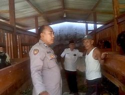 Polresta Sidoarjo Dorong Ketahan Pangan, Bhabinkamtibmas Waru Motivasi Warga Budidaya Kambing
