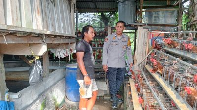 Wujud Polisi Cinta Petani, Bhabinkamtibmas Desa Tulangan Aktif Dukung Program Ketahanan Pangan Nasional