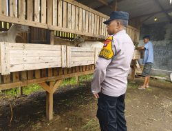 Bhabinkamtibmas Desa Grogol Tinjau Lahan Pekarangan untuk Dukung Ketahanan Pangan Bergizi