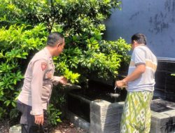 Bhabinkamtibmas Sentul Patroli Ketahanan Pangan Ajak Warga Kelolah Pekarangan Bergizi