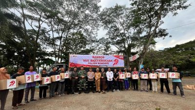 Polres Wonogiri Gelar Aksi Peduli Lingkungan dan Sosial di Waduk Gajah Mungkur