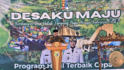 Gubernur Lampung Launching Program Desaku Maju di Desa Wonomarto Kabupaten Lampung Utara