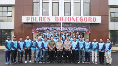 Kapolres Bojonegoro Lepas Tim Bola Voli Menuju Porprov Jatim IX 2025