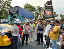 Kapolres Wonogiri Pimpin Langsung Pengamanan Aksi Damai Komunitas Truk, Situasi Kondusif dan Terkendali