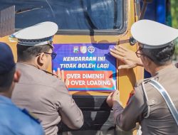 Operasi Gabungan Satlantas Polres Jember Dalam Rangka Sosialisasi Kendaraan ODOL di Area Black Spot