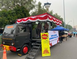 Polda Jateng Hadirkan Dapur Lapangan Saat Car Free Day di Semarang, Bagikan 1.700 Porsi Makanan Gratis