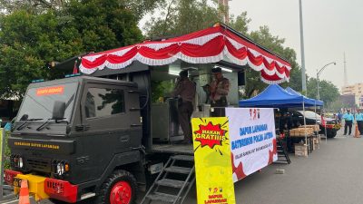 Polda Jateng Hadirkan Dapur Lapangan Saat Car Free Day di Semarang, Bagikan 1.700 Porsi Makanan Gratis
