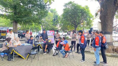 Polda Jateng Sediakan Layanan Kesehatan Gratis, Targetnya Layani 4000 Pengemudi Ojol