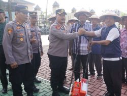 Polres Wonogiri Gelar Bansos Alat Pertanian dan Bedah Rumah, Wujud Kepedulian di HUT Bhayangkara ke-79