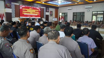 Polres Wonogiri Gelar Rakor Pengamanan Kegiatan Perguruan Silat dan Silaturahmi Kamtibmas 2025