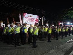 Polres Wonogiri Menggelar Apel Siaga Malam Pergantian Tahun Baru Islam 1447 H
