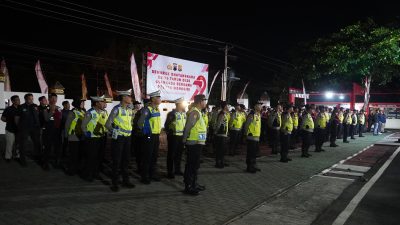 Polres Wonogiri Menggelar Apel Siaga Malam Pergantian Tahun Baru Islam 1447 H