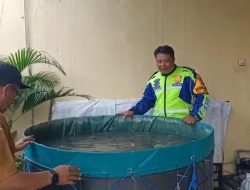 Polsek Gedangan Dampingi Budidaya Lele, Wujudkan Ketahanan Pangan dan Swasembada Mandiri
