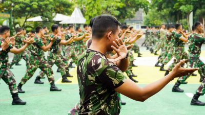 Prajurit Kodim Bojonegoro Gelar Latihan Pencak Silat Militer