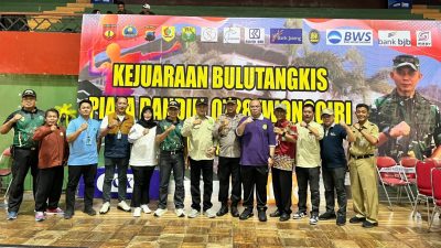 Wakapolres Wonogiri Hadiri Pembukaan Kejuaraan Bulutangkis Dandim Cup ke-2, Wujud Sinergitas TNI-Polri