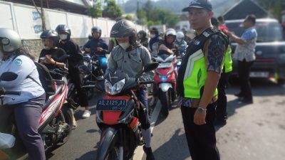 102 Pengendara Terjaring Razia Gabungan di Wonogiri, 5 Motor Disita