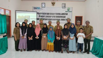 Administratur Perhutani KPH Bondowoso Lantik Pejabat Baru dan Santuni Anak Yatim