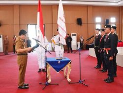 Bupati Lampung Utara Lantik Pelaksana Duta Pancasila Paskibraka Indonesia Tingkat Kabupaten