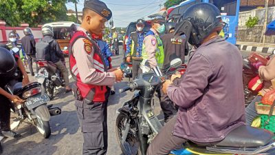 Operasi Patuh Candi 2025 di Wonogiri, Ratusan Pelanggar Kena Tilang dan Puluhan Motor Diamankan