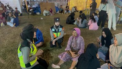 Patroli Polwan Presisi Polres Madiun Warnai Sepasma HUT Kabupaten Madiun ke-457