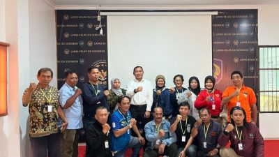 Perkuat Sinergi, Kalapas Sidoarjo Ngopi Bareng 15 Wartawan Media Online Asal Sidoarjo dan Surabaya