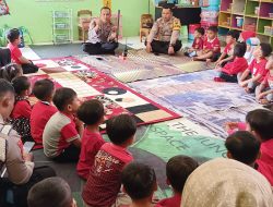 Polres Wonogiri Ajak Murid TK Darma Wanita Desa Gunan Akrab dengan Tugas Polri
