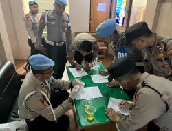 Polres Wonogiri Gelar Tes Urine Mendadak, Pastikan Personel Bebas Narkoba