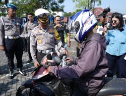 Polres Wonogiri Tilang Puluhan Pelanggar di Jembatan Timbang Nambangan