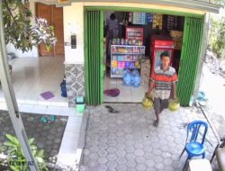 Aksi Pencurian Tabung Gas Elpiji di Madiun Terekam CCTV