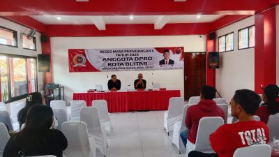 Bayu Kurniawan Anggota DPRD Kota Blitar dari PDI Perjuangan Gelar Reses Tampung Aspirasi Konstituen