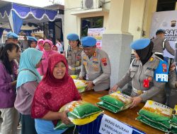 Bidpropam Polda Jateng Gelar Gerakan Pangan Murah di Polsek Jaten, Karanganyar