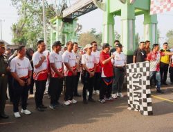 Bupati Lampung Utara Resmi Buka Lomba Gerak Jalan Pelajar SMP dan SMA