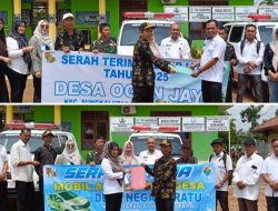 Dua Desa di Sungkai Utara Terima Ambulans Desa,Tingkatkan Pelayanan Kesehatan