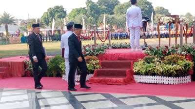 Ketua DPRD Kota Blitar Bacakan Teks Proklamasi dalam Upacara 17 Agustus