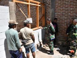 Pembangunan RTLH Ditinjau Dandim Ponorogo, Warga Penerima Manfaat Ucapkan Terimakasih