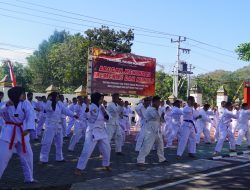 Pertajam Kemampuan, Personil Polres Wonogiri Gelar Latian Beladiri Polri