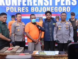 Komplotan Pencuri Rel Kereta Api Dibongkar Sat Reskrim Polres Bojonegoro, Beberapa Pelaku masuk DPO