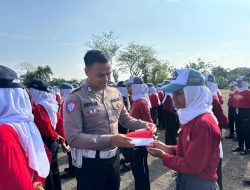 Tanamkan Nasionalisme dan Tolak Anarko, Sat Lantas Polres Wonogiri Sosialisasi kepada Pelajar SMA N 1 Wonogiri