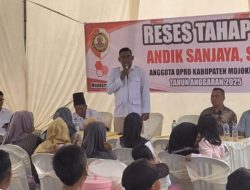 Saat Gelar Reses, Anggota DPRD Andik Sanjaya Minta Warga Mojokerto Menjaga Kondusivitas