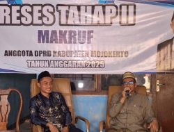 Reses Anggota DPRD Kabupaten Mojokerto Gus Makruf Diwarnai Do’a Bersama untuk Keselamatan Bangsa