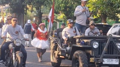 Warga Perum GPI Kelurahan Wates Kota Mojokerto Gelar Karnaval dan Jalan Sehat, Berbagi Doorprize Hingga Sepeda Listrik