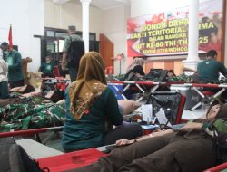 Jelang HUT TNI ke-80, Kodim Wonogiri Gelar Baksos Donor Darah