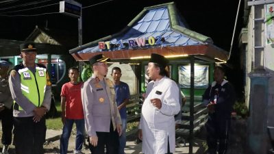 Kapolres Bojonegoro Pimpin Patroli Gabungan, Ajak Warga Aktifkan Poskamling