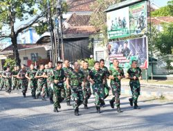 Lari Jalanan, Upaya Kodim Ponorogo Bina Kebugaran Prajurit
