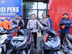 Lima Tersangka Curanmor Diamankan Polres Bojonegoro