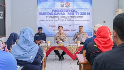 Ngobrol Bersama Netizen, Polres Bojonegoro Gandeng Warganet Jaga Kamtibmas