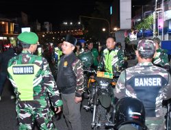 Patroli Kolaboratif Kodim Ponorogo Bersama GP Ansor dan Banser Wujudkan Suasana Kondusif