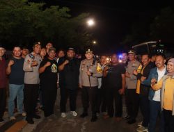 Polres Blitar Bersama TNI dan Pemkab serta Elemen Masyarakat Gelar Patroli Skala Besar Pastikan Harkamtibmas Blitar Raya Kondusif dan Aman