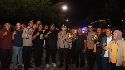 Polres Blitar Bersama TNI dan Pemkab serta Elemen Masyarakat Gelar Patroli Skala Besar Pastikan Harkamtibmas Blitar Raya Kondusif dan Aman